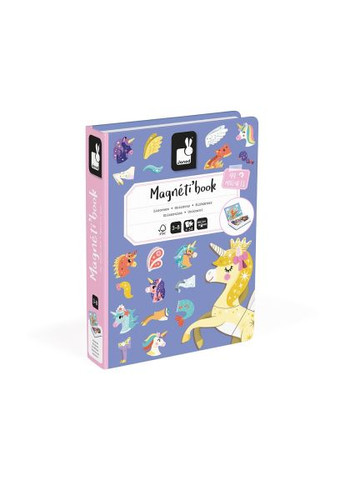 Розвиваюча іграшка (J02584) Janod Магнітна книга Єдиноріжки (366490662)