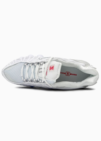 Белые демисезонные кроссовки мужские и женские nike shox tl white | найк шокс тл белые No Brand