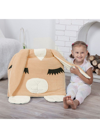 Дитячий спальний мішок трансформер із блискавкою по периметру для дітей 170х70 см (481450-Prob) Зайчик бежевий розмір М Unbranded (362000632)