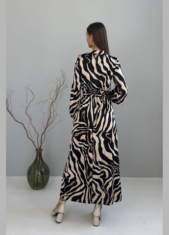 Чорна ділова, повсякденний, святковий, вечірня сукня Nenka з тваринним принтом