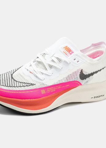 Кросівки жіночі Nike Air Zoom Vaporfly White Pink | Найк Аір Зум Вапорфлай білі No Brand білі демісезони (332985935)