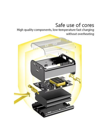 Корпус павербанк пауербанк powerbank 3*18650 акумулятори подвійний USB Charge зі світлодіодним ліхтарем Xiaomi (370456176)