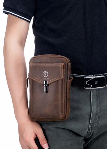Сучасна чоловіча багатофункціональна сумка Bull Brown No Brand (283608390)