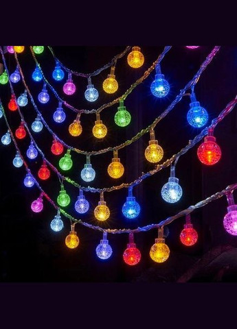 Светодиодная гирлянда 40 LED Outhome крепкие стеклянные шарики, 6м, разноцветный цвет (S4LDMCOTHM) Smart (302392418)