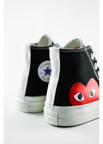 КЕДЫ ЖЕНСКИЕ CONVERSE X COMME DES GARCONS PLAY КОНВЕРС No Brand комбинированные демисезоны (369391981)