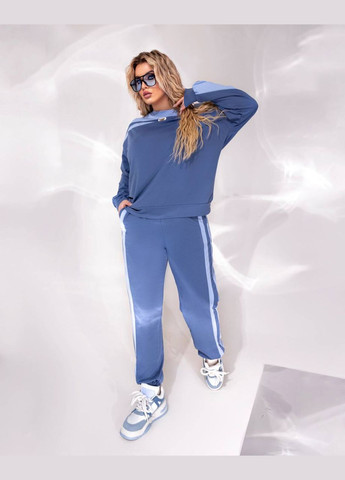 Женский костюм-двойка цвет джинс-голубой р.50/52 449898 New Trend (282434944)