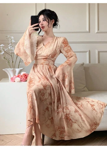 Помаранчева сукня SHEIN тай-дай
