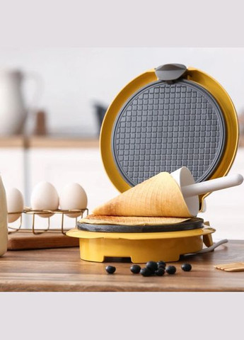 Вафельница круглая MG-397 1 секция 750 Вт, Электровафельница для тонких вафель, электрическая Magio (364664803)