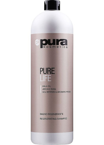 Відновлювальний шампунь для всіх типів волосся Pure Life Regenerating Shampoo 250ml (765467-125332) Pura Kosmetica (368628834)