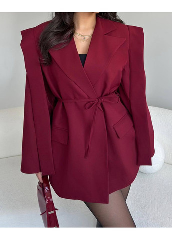 Бордова сукня-піджак No Brand