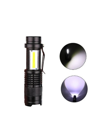 Світлодіодний USB-ліхтарик XPE LED кишеньковий металевий із лінзою No Brand (366301972)