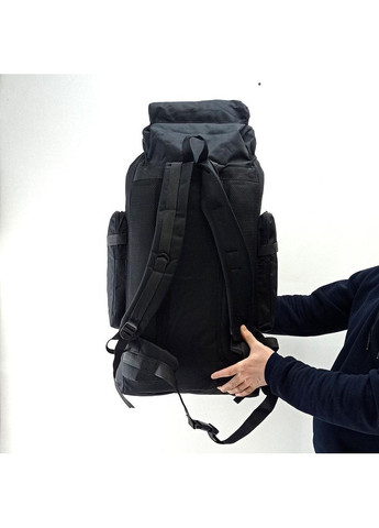 Тактичний рюкзак Tactical армійський рюкзак туристичний на 70 літрів з системою M.O.L.L.E Black L&L (363132465)