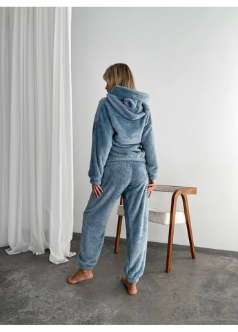 Сіро-синя зимня піжама Україна UMButik