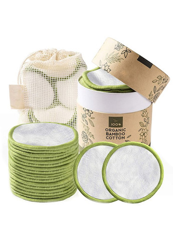 СПОНЖИ из Бамбукового Волокна 20 шт + 2 мешка для Хранения и Стирки + Бокс Comshop (301219822)