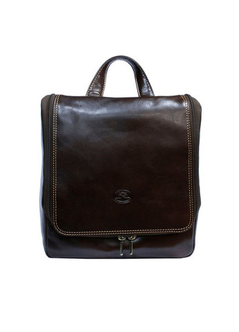 Коричнева шкіряна косметичка-несесер Italico 8220 moro Tony Perotti (303830875)