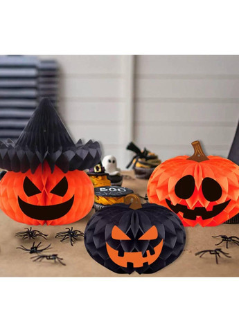 Паперовий декор на Хелловін Гарбуз, Гофрована куля прикраса на Хелловін, Halloween No Brand (363968761)