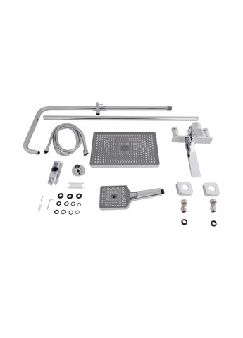 Душова система універсальна Presto на три споживача (з виливом) QTPRE111CRM45575 Chrome Qtap (324805295)