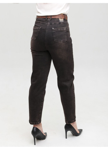 Джинсы женские коричневые МОМ со стрейчем MOM Adorati - (369668897)