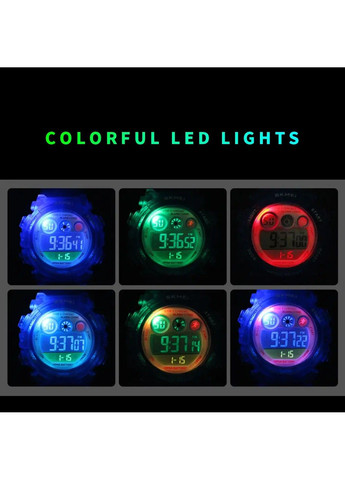 Детские спортивные наручные часы 1451 Белый с голубым Skmei (314483616)