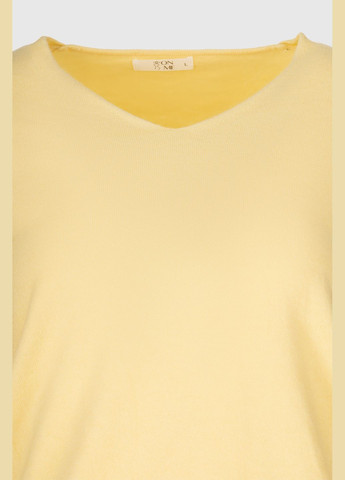 Желтый демисезонный пуловер пуловер No Brand