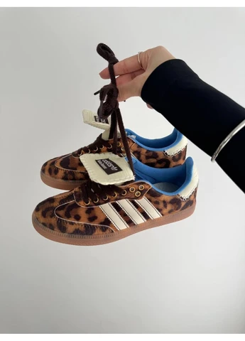 Цветные летние кроссовки adidas samba x walles bonner leopard адидас самба No Brand