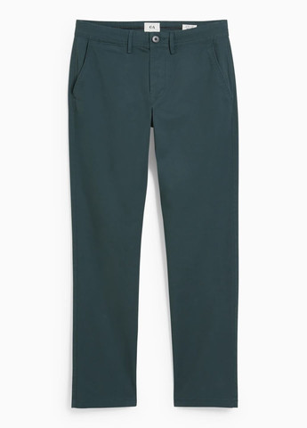 Зеленые кэжуал демисезонные брюки C&A