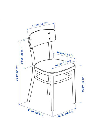 Стілець ІКЕА IDOLF (80225166) IKEA (278407516)
