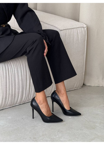 No Brand Эффектные женские туфли черный з искусственная кожа, — демисезон (350875149)