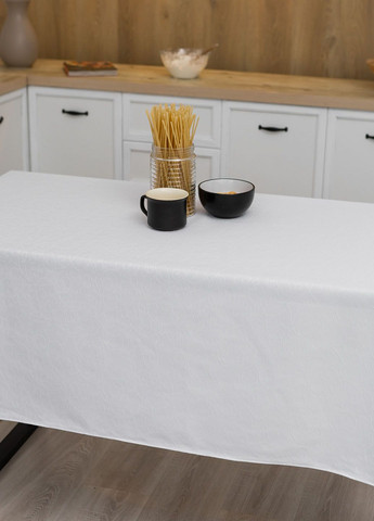 Скатерть "Узор белый" 1.5м х 1.8м (средний стол) Homedec - (318562030)