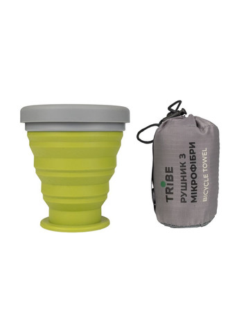 Рушник з мікрофібри Bicycle Towel 40х80 см T-LC-0005-S, grey Tribe комбінований