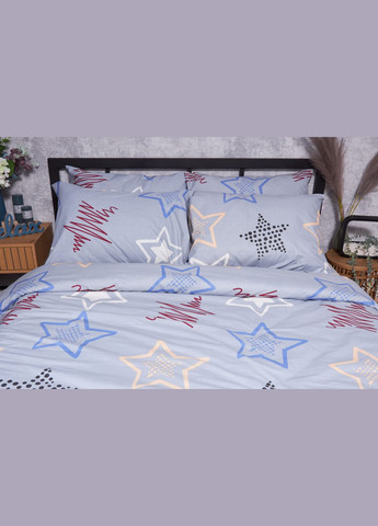 Комплект постельного белья Бязь Gold Люкс «» семейный 143х210х2 наволочки 2х50х70 (MS-820001659) Moon&Star Light Stars (285717945)