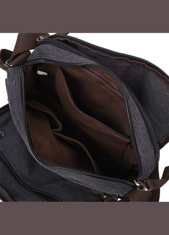 Сумка чоловіча через плече месенджер із щільного текстилю 22204 Чорний Vintage (302007748)