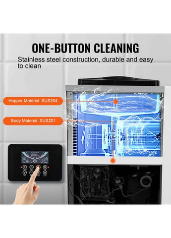 Коммерческая мороженница BQL-9200STA, производительность 10 л/ч, 900 Вт, один вкус. Vevor (351505680)