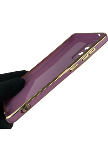 Чехол для Galaxy A52 4G SM-A525 с защитой камеры с золотой окантовкой на самсунг а52 черничный gs1 Samsung (366227856)