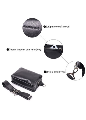 Чоловіча шкіряна сумка 20,5х14,5х6,5 см Grande Pelle (315873604)