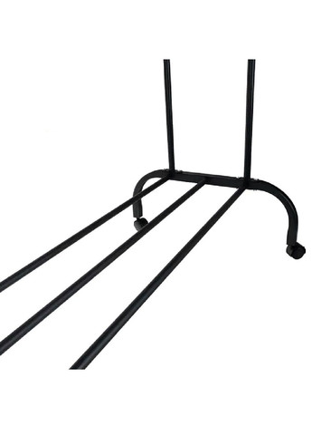 Вішалка стійка підлогова подвійна на колесах для одягу з бічними вішалками полицею для взуття 150x110x57 см (482185-Prob) Unbranded (371727590)