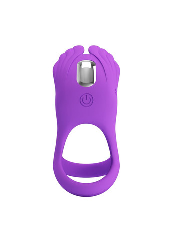 Ерекційне віброкільце з крильцями Silas 7 режимів, фіолетове Pretty Love (361670403)