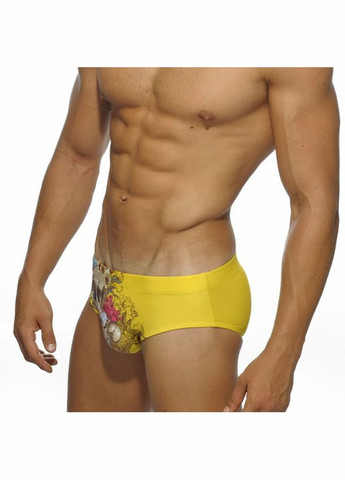 Мужские желтые пляжные, спортивные, повседневные, кэжуал мужские плавки брифы черный 5732 брифы Sport Line