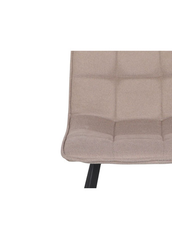 Стілець кухонний EARI TEX Чорний каркас / Бежева тканина Intarsio (372178888)