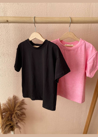 Чорна футболка оверсайз No Brand