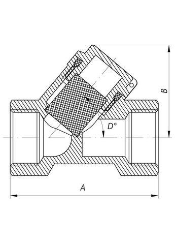 Фільтр грубої очистки 1/2" (нікельований) KR.F01.N (KR2770) KOER (323479874)