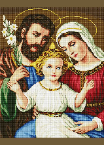 Алмазна мозаїка Ікона Свята Родина 40х50 см SP016 ColorArt (285719782)