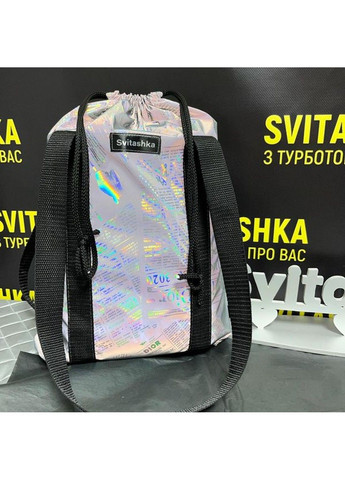 Світловідбиваючий Шопер Svitashka Газета на шнурку Чорні ручки No Brand (305832725)