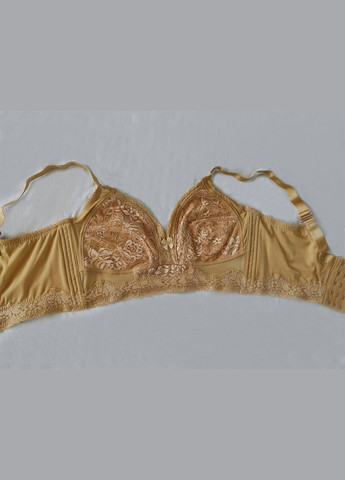 Бежевый высокий бюстгальтер с полной чашкой бежевый 75с No Brand нейлон