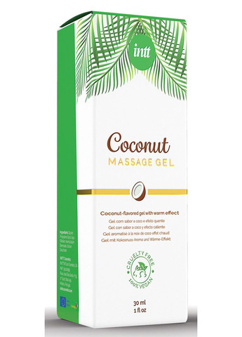 Массажный гель для интимных зон Coconut Vegan (30 мл) Intt (335387742)