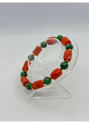 Браслет з корала 15*10 мм 18 см Оранжевий No Brand (372467971)