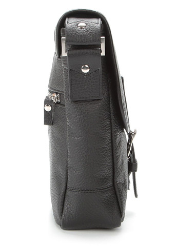 Кожаная сумка кросс боди мужская мессенджер через черное плечо 00853 Shvigel (329197461)