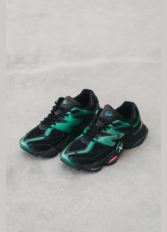Черные демисезонные кроссовки мужские new balance 9060 black green| нью беланс 9060 черные зеленые No Brand