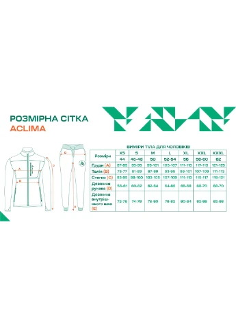 Термоштани M StreamWool 400 Longs Green Gables Aclima (327428438)