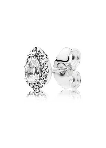 Срібні сережки Пандора кульчики "Сяючі краплі" 296252CZ Kabluchka (355344854)